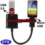 USB OTG Host Cable Adapter Connector for Samsung Galaxy Note / i9220 / Galaxy S II / i9100 / Epic Touch 4G, Original Version 