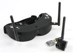 Skyzone 5.8GHz Diversity 32CH RX including H/Tracker (V2) Goggles with 200mW VTX and 600TVL Camera