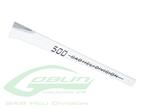 Glass Fiber Tail Boom White - Goblin 500