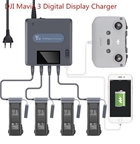 Caricabatterie con display digitale 6 in 1 per DJI Mavic 3