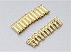 4mm RCPROPLUS Supra X Gold Bullet Connectors (1 coppia)