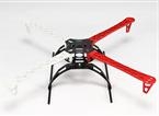 Z600-V3 Quadcopter Frame With Mid-Crab Landing Gear (600mm) (White/Red )