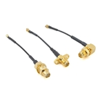 3PCS 50mm ImmersionRC Tramp HV Accessory Pack U.Fl to SMA Female Connector Adapter Cable 