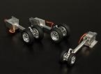 Turnigy Alloy Servoless Retractable Undercarriage Sprung Oleo Legs - Narrow Tyre Version